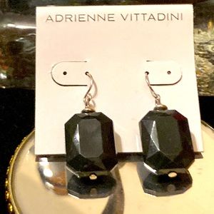 5for15 New Adrienne Vittadini black dangle stone cute beads
